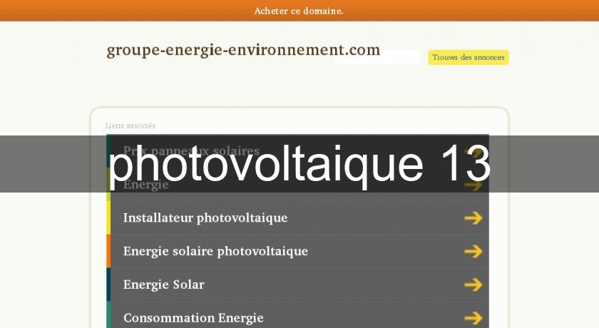 photovoltaique 13 photovoltaique 13