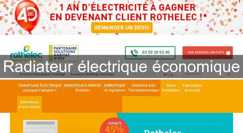 Radiateur électrique économique Radiateur électrique économique