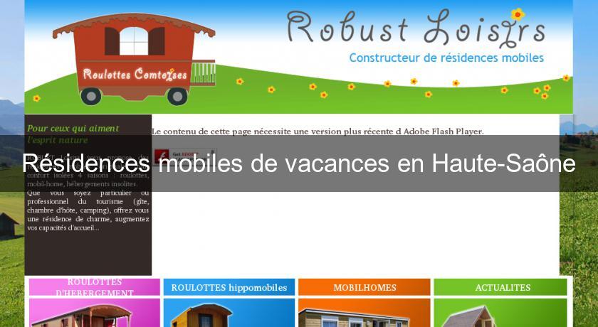 Résidences mobiles de vacances en Haute-Saône Résidences mobiles de vacances en Haute-Saône