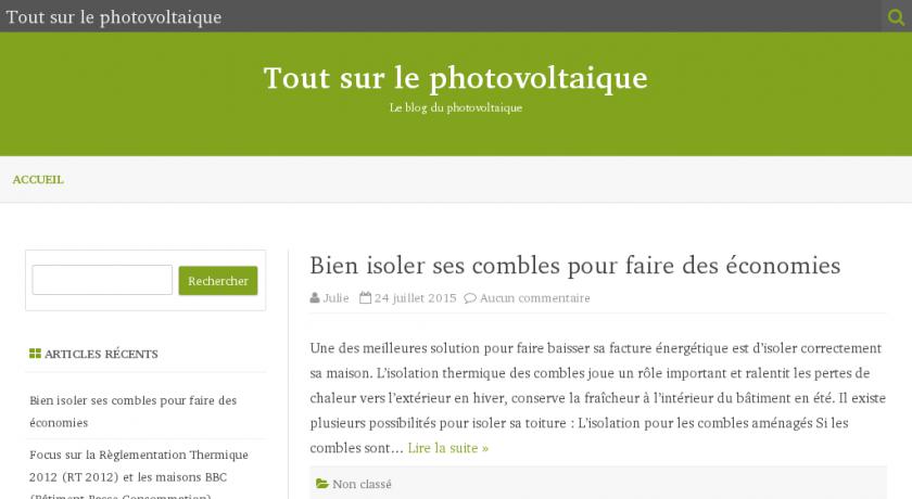 Tout sur le photovoltaique Tout sur le photovoltaique