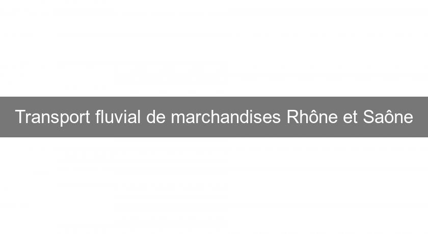 Transport fluvial de marchandises Rhône et Saône Transport fluvial de marchandises Rhône et Saône