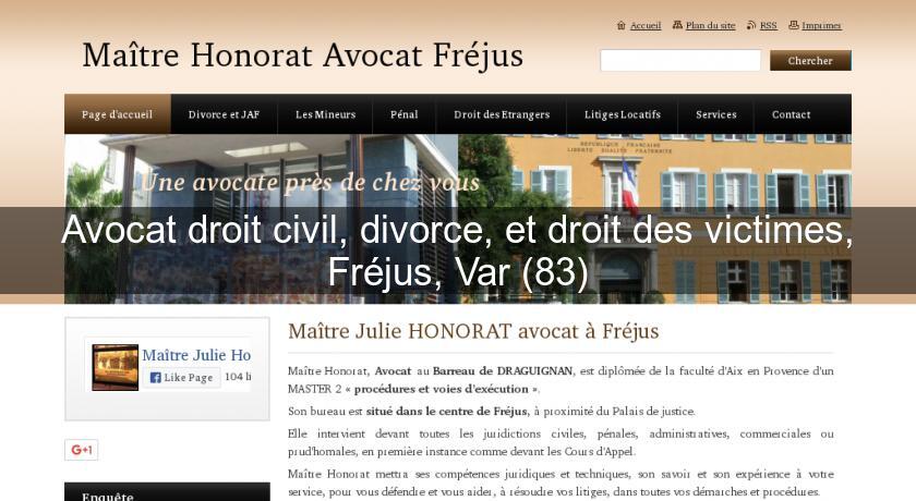 Avocat droit civil, divorce, et droit des victimes, Fréjus, Var (83) Avocat droit civil, divorce, et droit des victimes, Fréjus, Var (83)