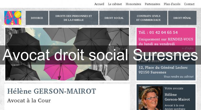 Avocat droit social Suresnes Avocat droit social Suresnes