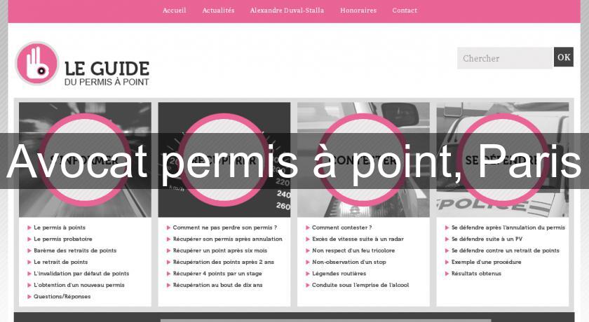 Avocat permis à point, Paris Avocat permis à point, Paris