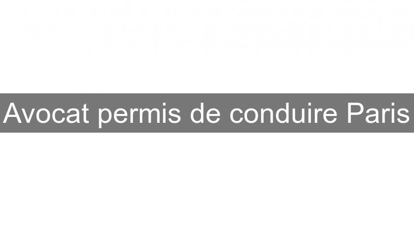 Avocat permis de conduire Paris Avocat permis de conduire Paris