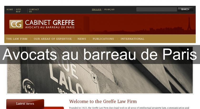 Avocats au barreau de Paris Avocats au barreau de Paris
