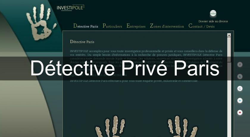 Détective Privé Paris Détective Privé Paris