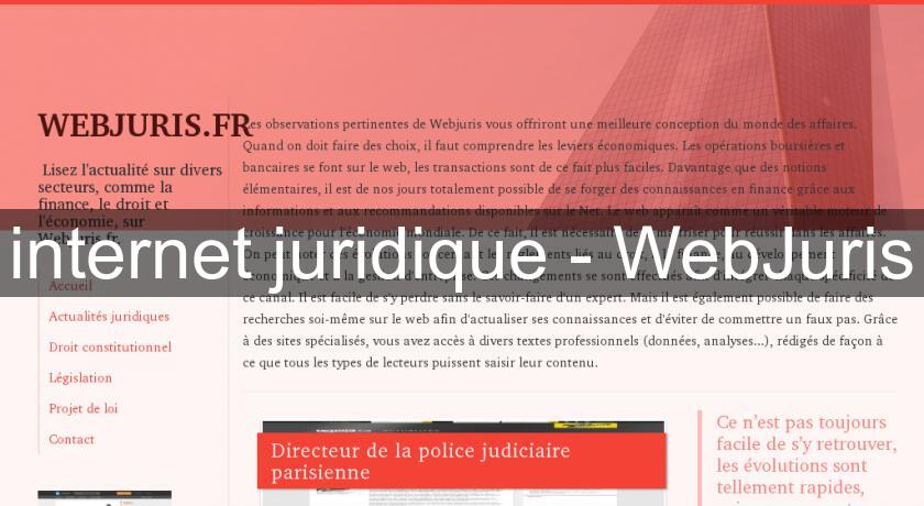 internet juridique - WebJuris internet juridique - WebJuris