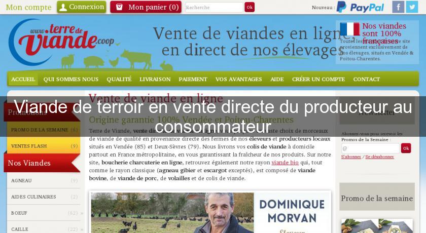 Viande de terroir en vente directe du producteur au consommateur Viande de terroir en vente directe du producteur au consommateur