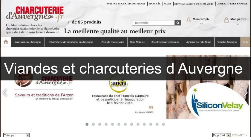 Viandes et charcuteries d'Auvergne Viandes et charcuteries d'Auvergne