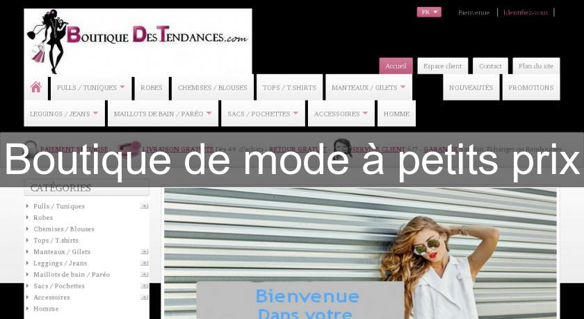 Boutique de mode à petits prix Boutique de mode à petits prix