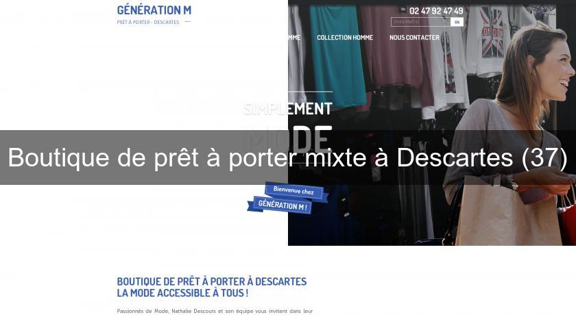 Boutique de prêt à porter mixte à Descartes (37) Boutique de prêt à porter mixte à Descartes (37)