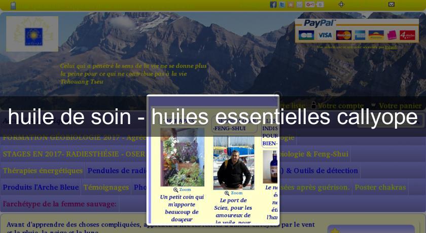 huile de soin - huiles essentielles callyope huile de soin - huiles essentielles callyope