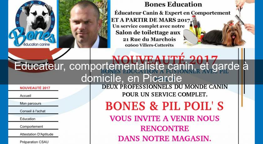 Educateur, comportementaliste canin, et garde à domicile, en Picardie Educateur, comportementaliste canin, et garde à domicile, en Picardie