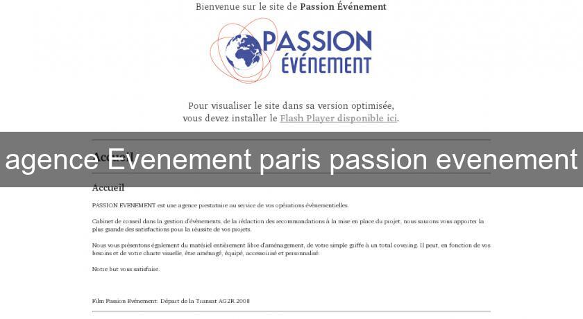 agence Evenement paris passion evenement agence Evenement paris passion evenement