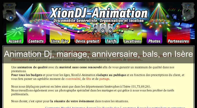Animation Dj, mariage, anniversaire, bals, en Isère Animation Dj, mariage, anniversaire, bals, en Isère