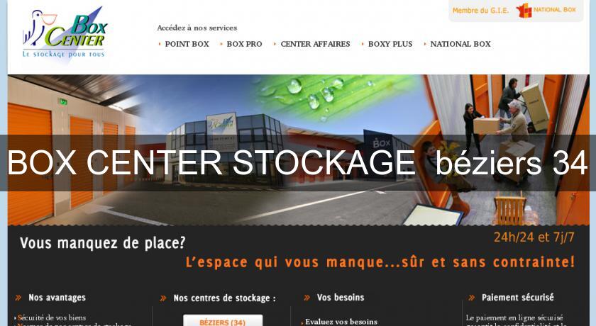 BOX CENTER STOCKAGE béziers 34 BOX CENTER STOCKAGE béziers 34