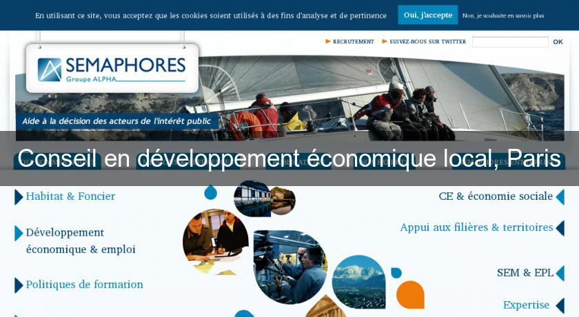 Conseil en développement économique local, Paris Conseil en développement économique local, Paris