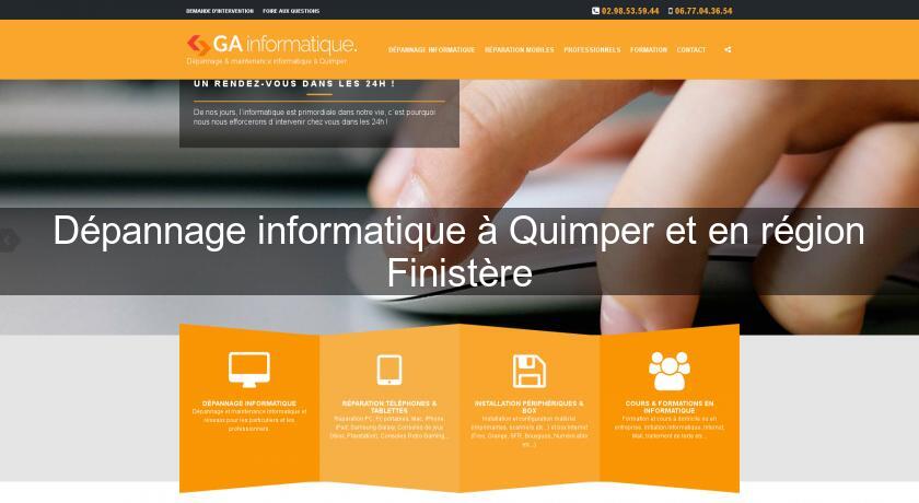 Dépannage informatique à Quimper et en région Finistère Dépannage informatique à Quimper et en région Finistère