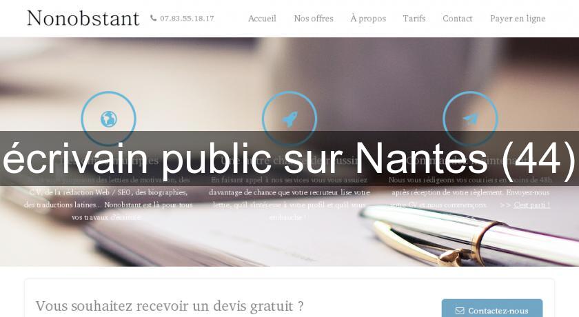 écrivain public sur Nantes (44) écrivain public sur Nantes (44)