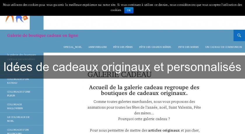 Idées de cadeaux originaux et personnalisés Idées de cadeaux originaux et personnalisés
