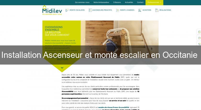Installation Ascenseur et monte escalier en Occitanie Installation Ascenseur et monte escalier en Occitanie