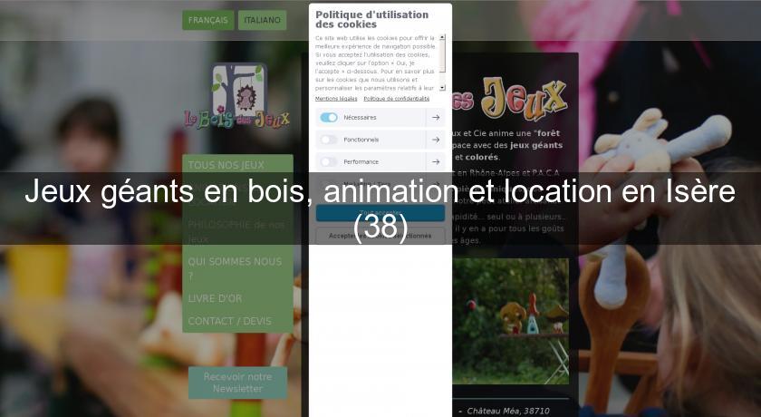 Jeux géants en bois, animation et location en Isère (38) Jeux géants en bois, animation et location en Isère (38)