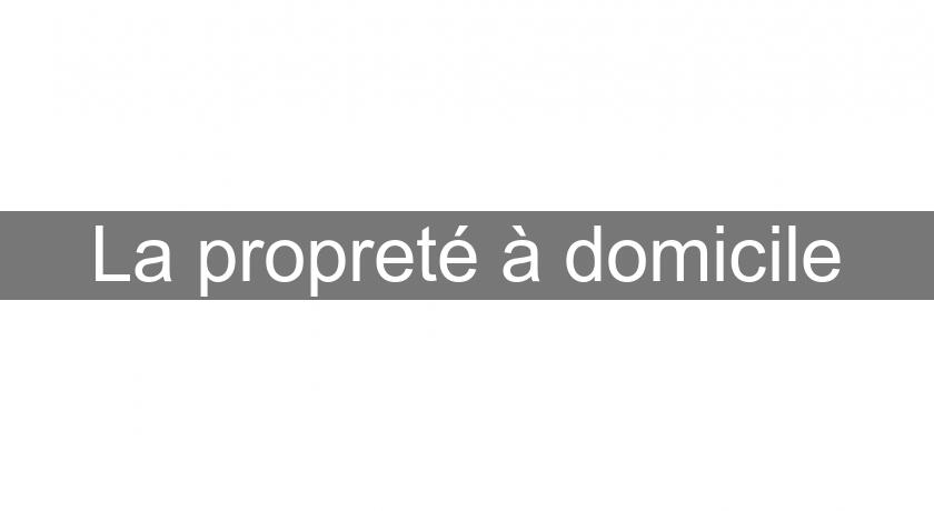 La propreté à domicile La propreté à domicile