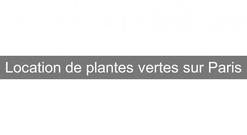 Location de plantes vertes sur Paris Location de plantes vertes sur Paris