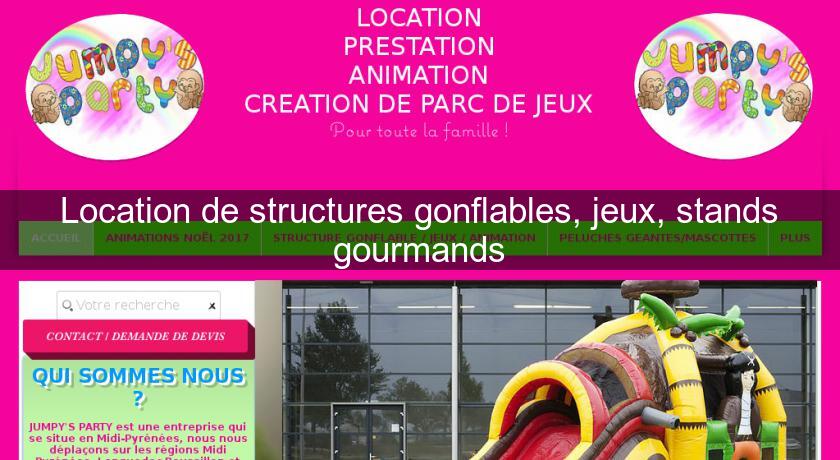 Location de structures gonflables, jeux, stands gourmands Location de structures gonflables, jeux, stands gourmands