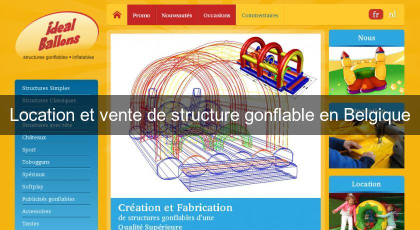 Location et vente de structure gonflable en Belgique Location et vente de structure gonflable en Belgique