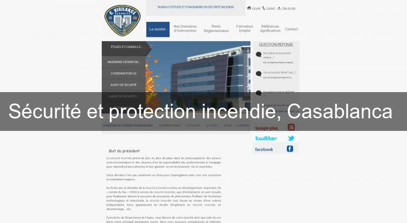 Sécurité et protection incendie, Casablanca Sécurité et protection incendie, Casablanca
