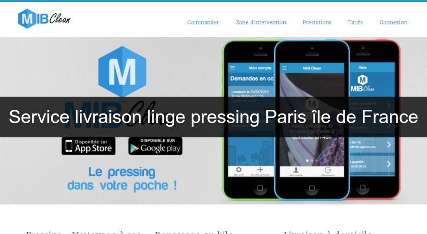 Service livraison linge pressing Paris île de France Service livraison linge pressing Paris île de France
