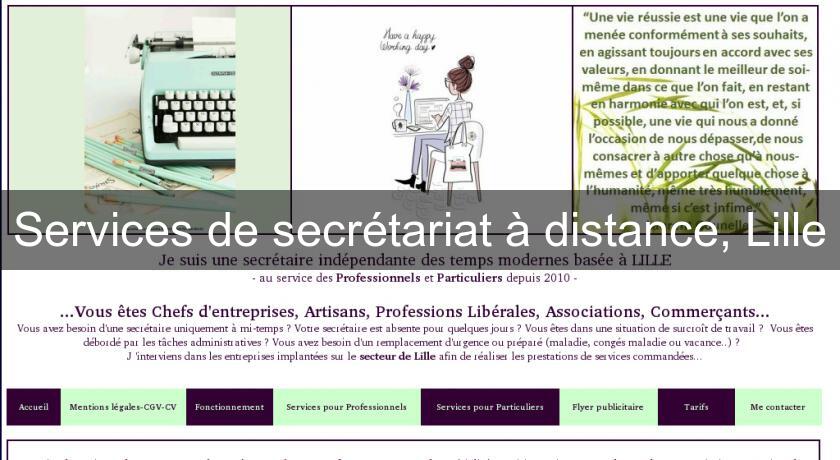 Services de secrétariat à distance, Lille Services de secrétariat à distance, Lille