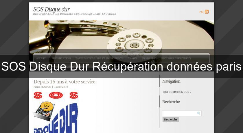SOS Disque Dur Récupération données paris SOS Disque Dur Récupération données paris