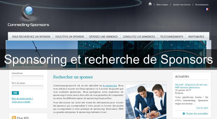Sponsoring et recherche de Sponsors Sponsoring et recherche de Sponsors