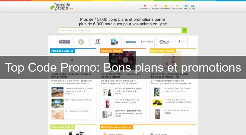 Top Code Promo: Bons plans et promotions Top Code Promo: Bons plans et promotions