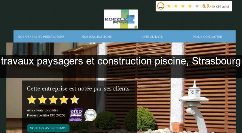 travaux paysagers et construction piscine, Strasbourg travaux paysagers et construction piscine, Strasbourg