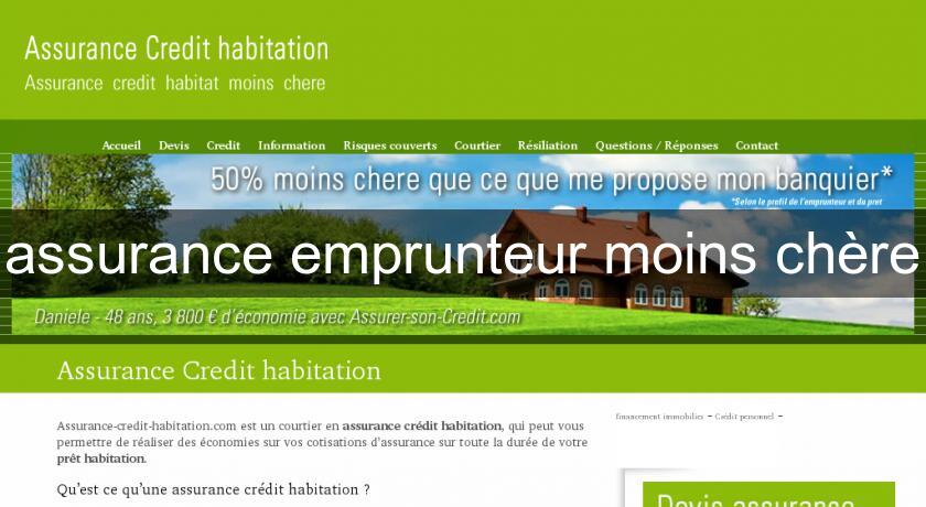 assurance emprunteur moins chère assurance emprunteur moins chère