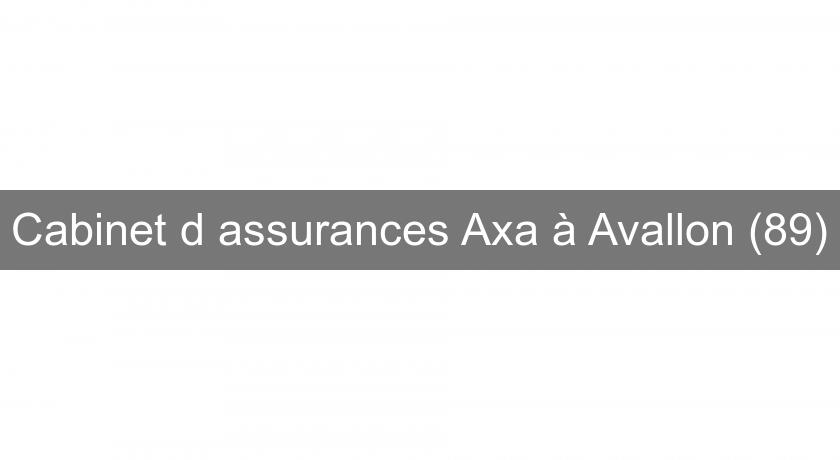 Cabinet d'assurances Axa à Avallon (89) Cabinet d'assurances Axa à Avallon (89)