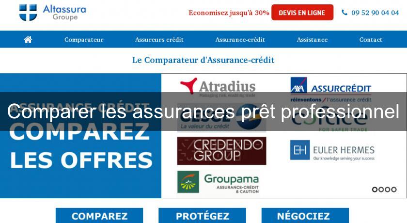 Comparer les assurances prêt professionnel Comparer les assurances prêt professionnel