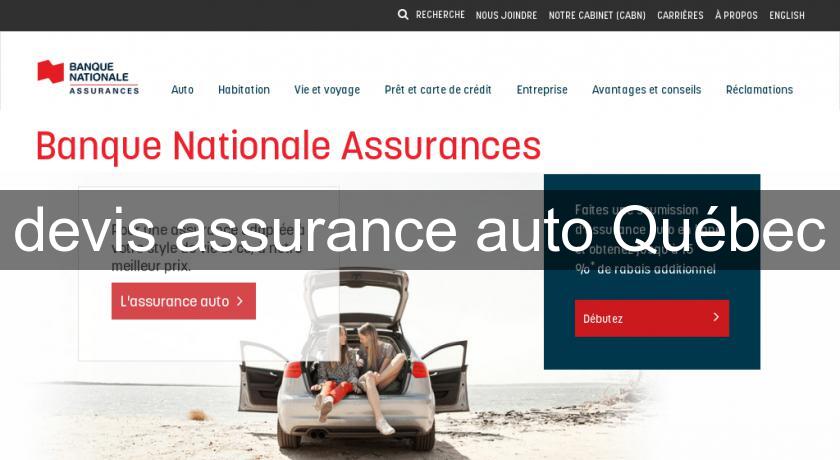 devis assurance auto Québec devis assurance auto Québec