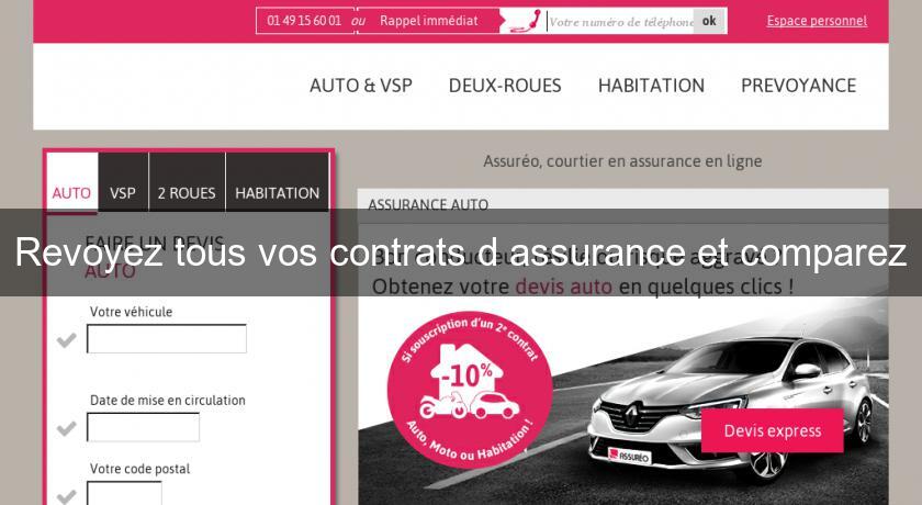 Revoyez tous vos contrats d'assurance et comparez Revoyez tous vos contrats d'assurance et comparez