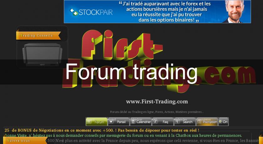Forum trading Forum trading