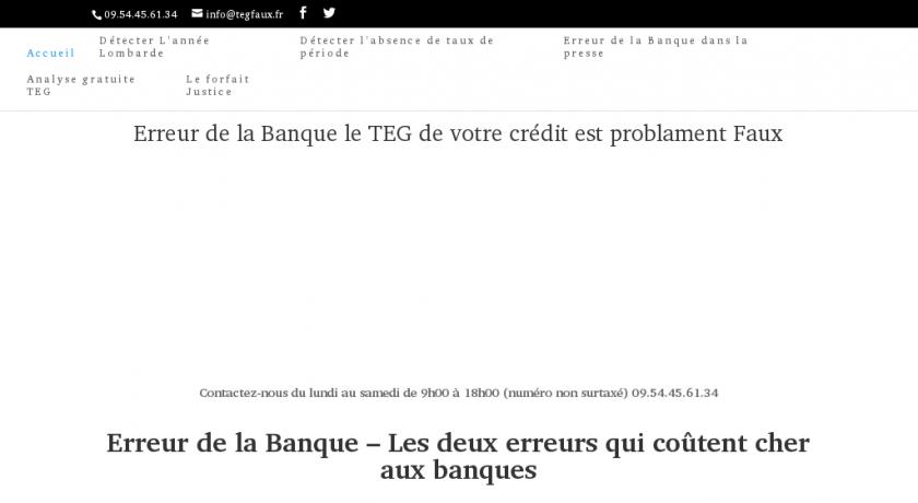Calcul vérifié du TEG pour votre crédit Calcul vérifié du TEG pour votre crédit