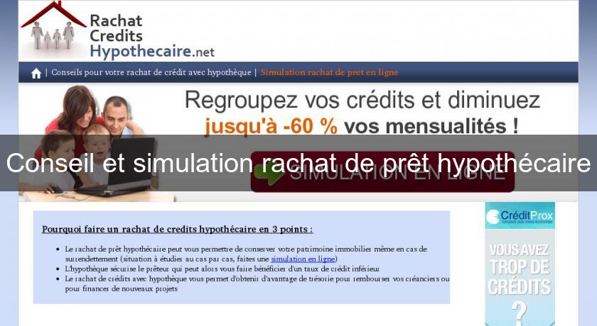Conseil et simulation rachat de prêt hypothécaire Conseil et simulation rachat de prêt hypothécaire