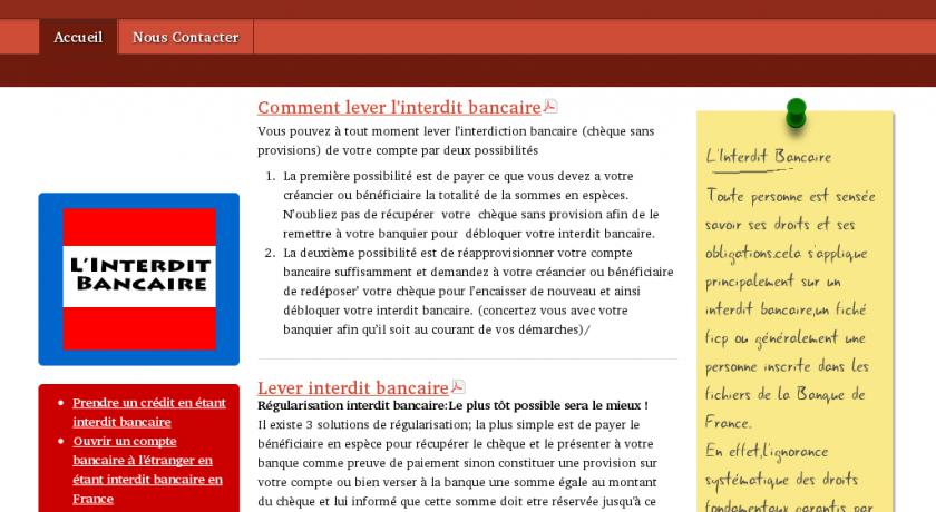 Interdit bancaire Interdit bancaire