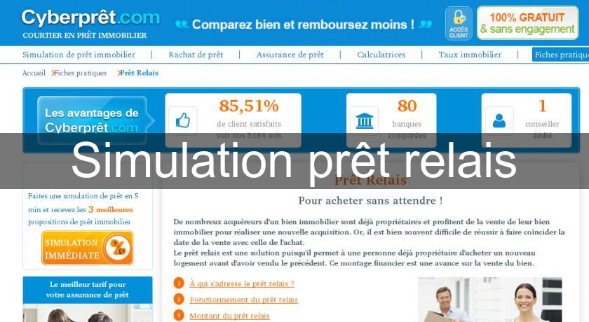 Simulation prêt relais Simulation prêt relais
