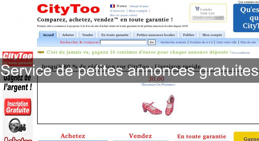 Service de petites annonces gratuites Service de petites annonces gratuites