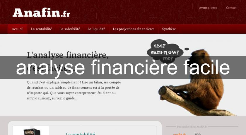 analyse financière facile analyse financière facile